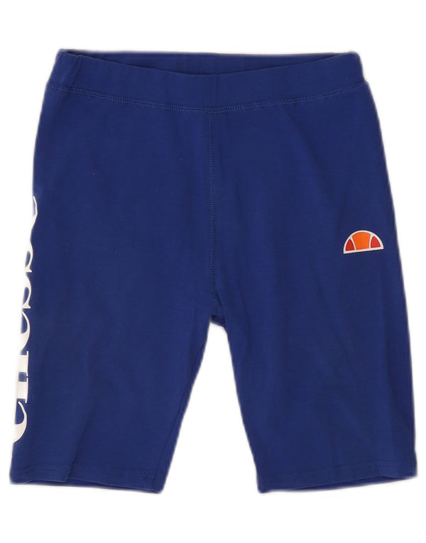 Pantaloncini sportivi grafici da donna Ellesse UK 10 piccoli cotone blu