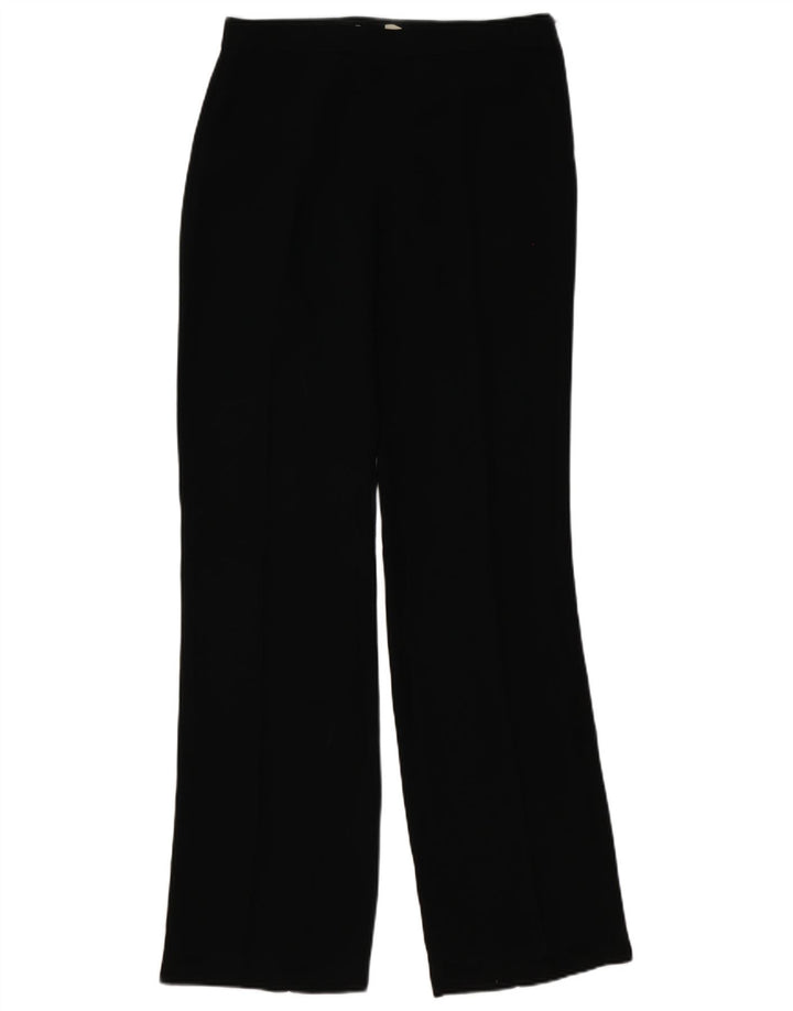 Pantaloni casual dritti da donna Zara EU 40 medi W30 L35 poliestere nero