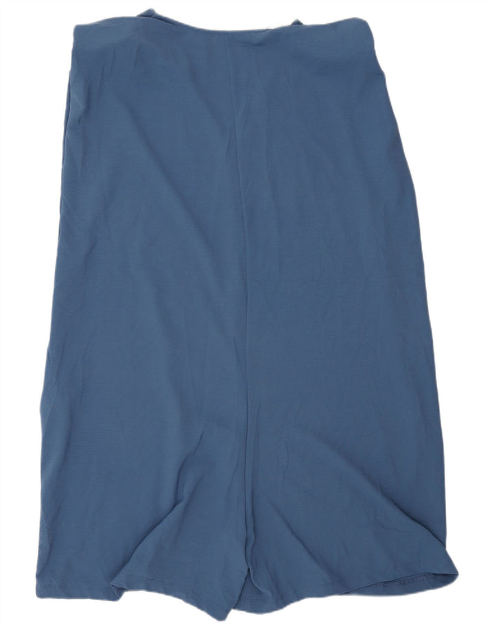 Tutina corta senza maniche da donna Zara UK 16 grande poliestere blu