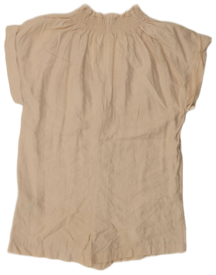 Tuta corta oversize da donna ZARA UK 6 XS Lyocell beige
