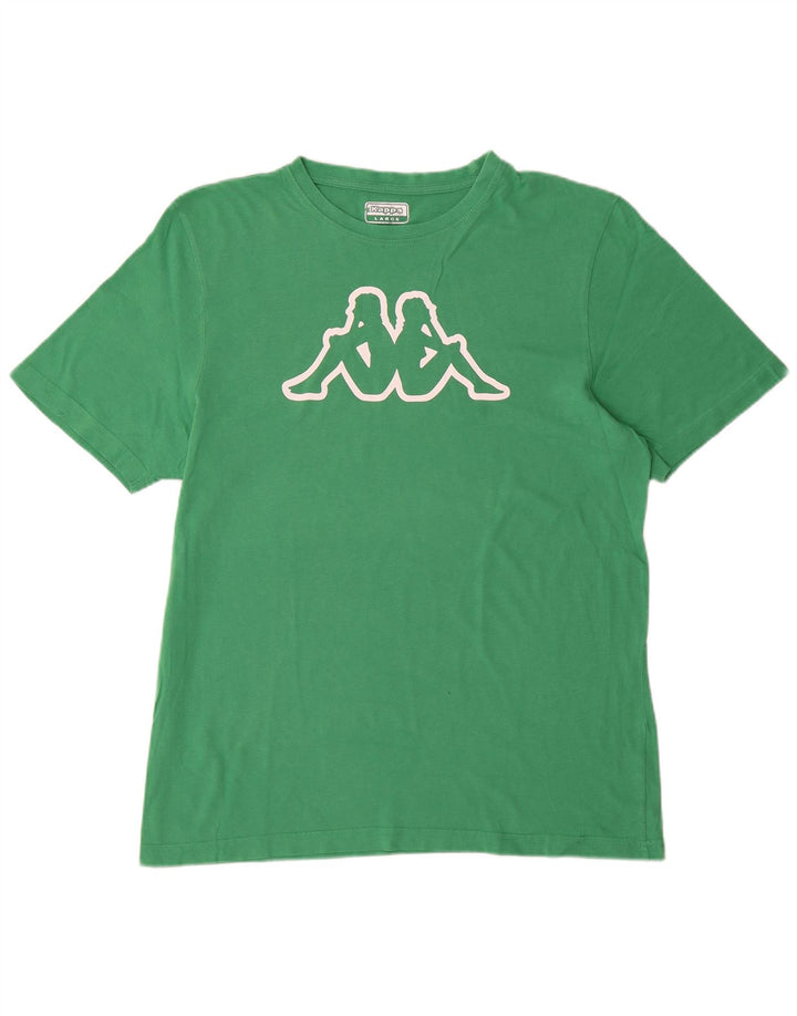 T-shirt grafica da uomo Kappa Top grande verde