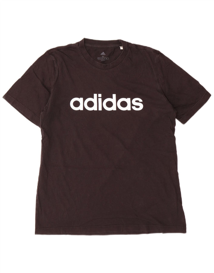 T-shirt grafica da uomo ADIDAS Top in cotone nero medio