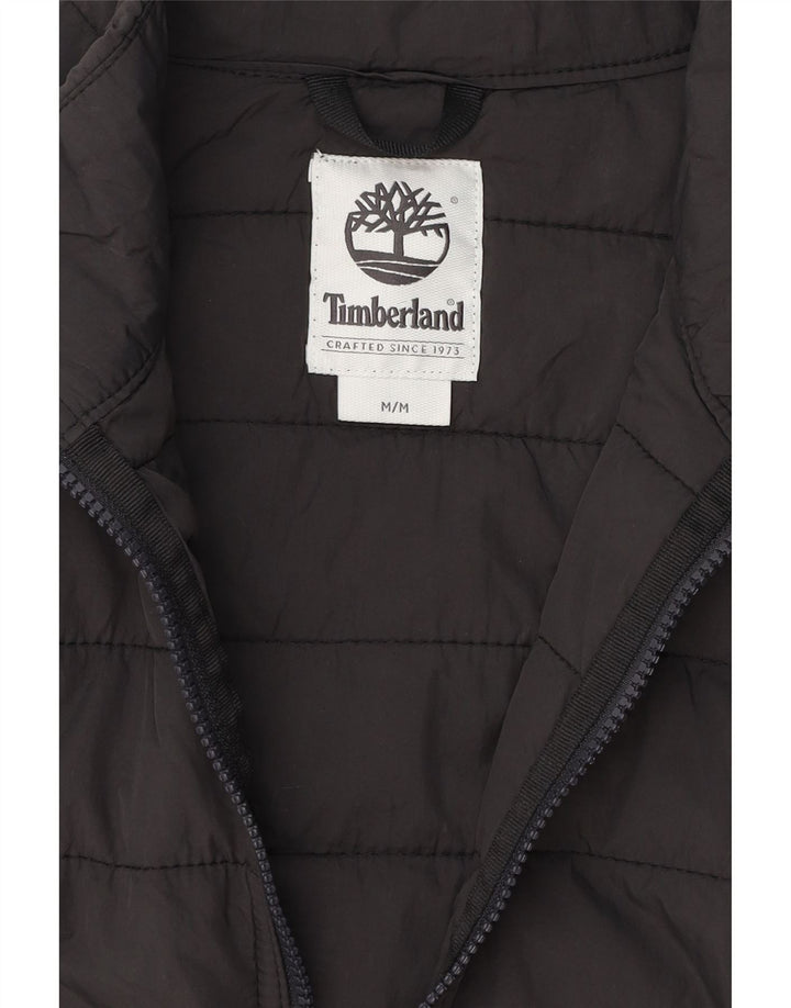 TIMBERLAND Womens Padded Jacket UK 14 Medium Black Nylon Vintage Timberland and Second-Hand Timberland from Messina Hembry 