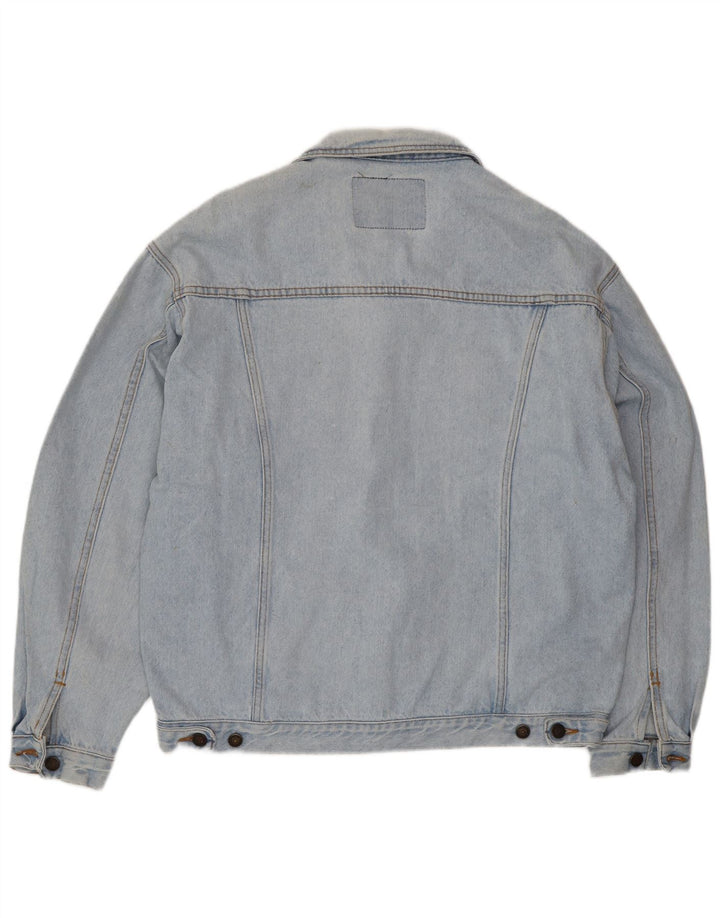 Casucci Giacca in denim da uomo UK 40 Large Blu Cotone