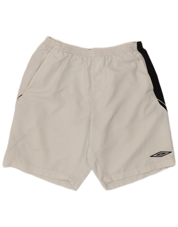 Pantaloncini sportivi da uomo Umbro 2XL Bianco Colourblock