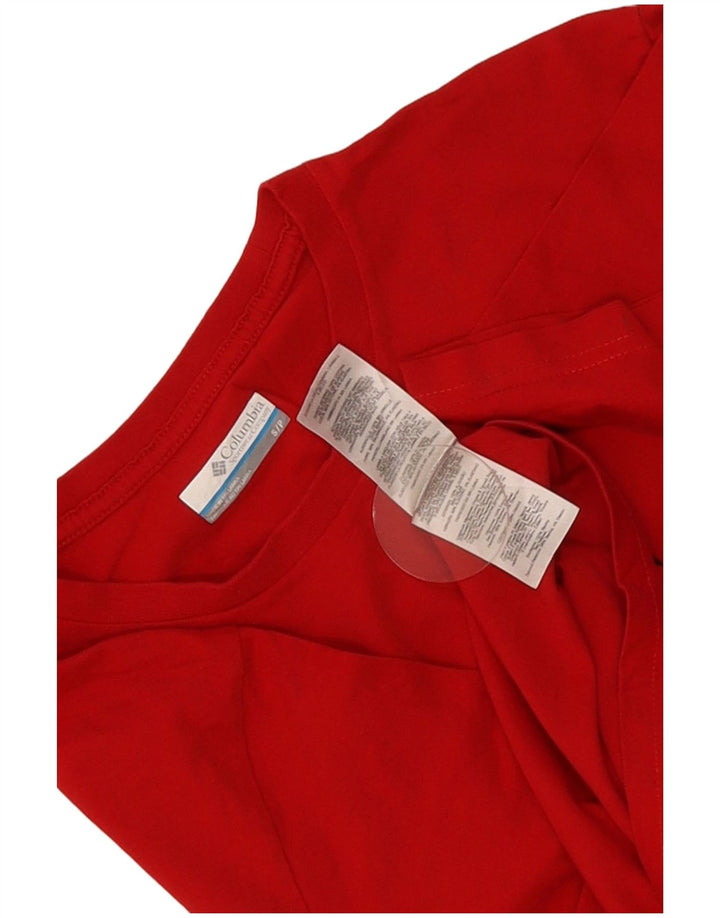 T-shirt grafica da uomo Columbia Top piccola in cotone rosso