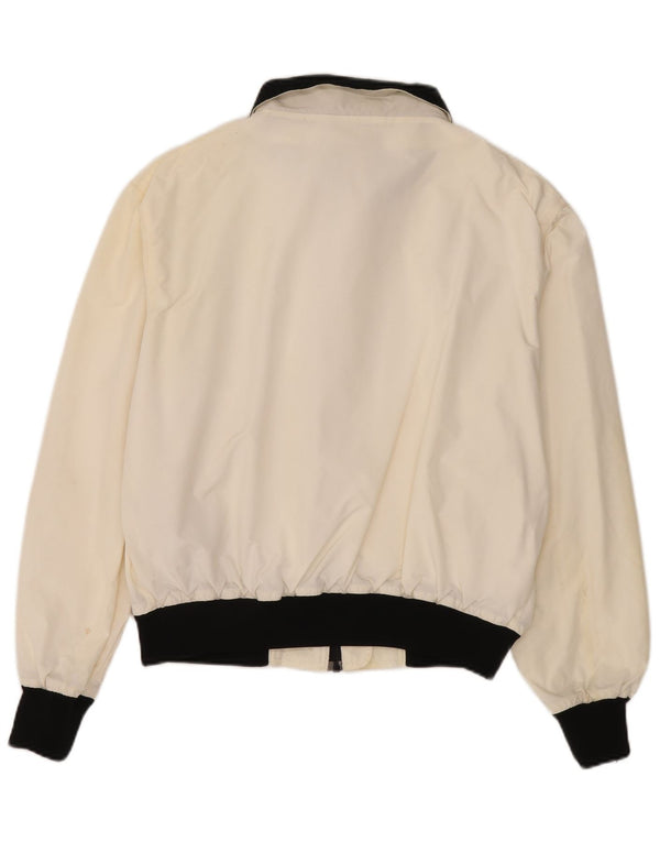 Giubbotto bomber da uomo Refrigiwear UK 42 XL nylon color block bianco sporco