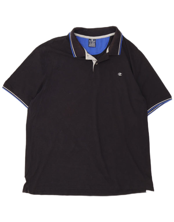 Polo da uomo Champion 4XL cotone nero