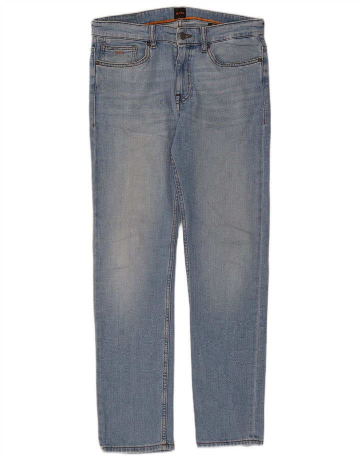 Jeans slim da uomo Hugo Boss W30 L32 cotone blu