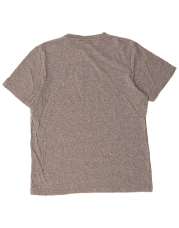 T-shirt grafica da uomo Ellesse Top in cotone grigio medio