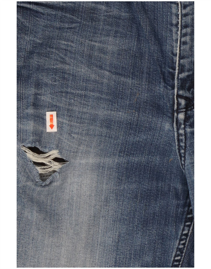 Jeans bootcut invecchiati da donna Calvin Klein W33 L29 cotone blu