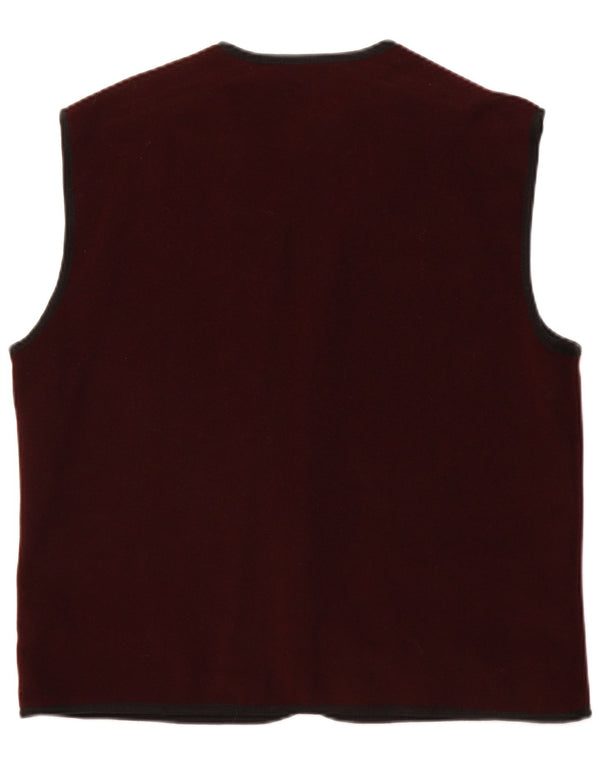 Gilet da uomo Globe Trotter UK 40 grande acrilico bordeaux