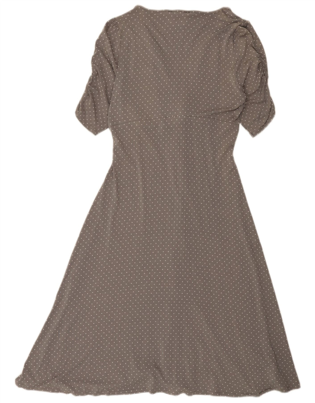 Abito a trapezio da donna East UK 14 Viscosa maculata grigio medio