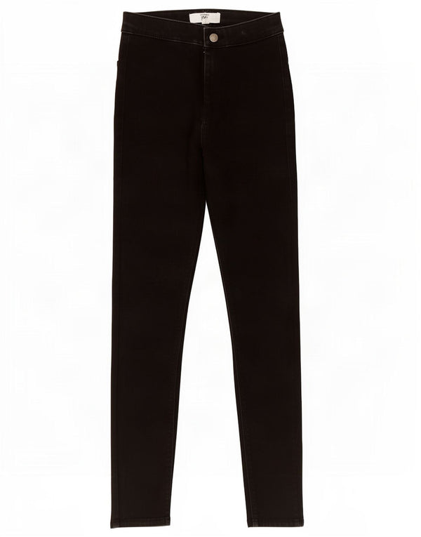 Jeans skinny Joni Crop da donna Topshop W25 L26 cotone nero