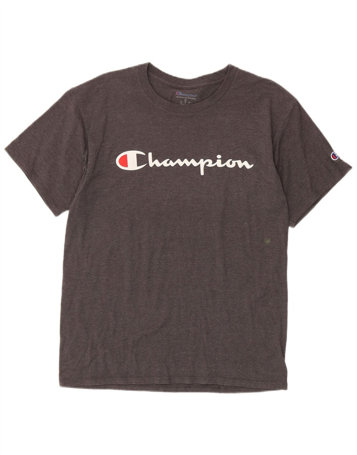 T-shirt grafica da uomo Champion Top grigio medio