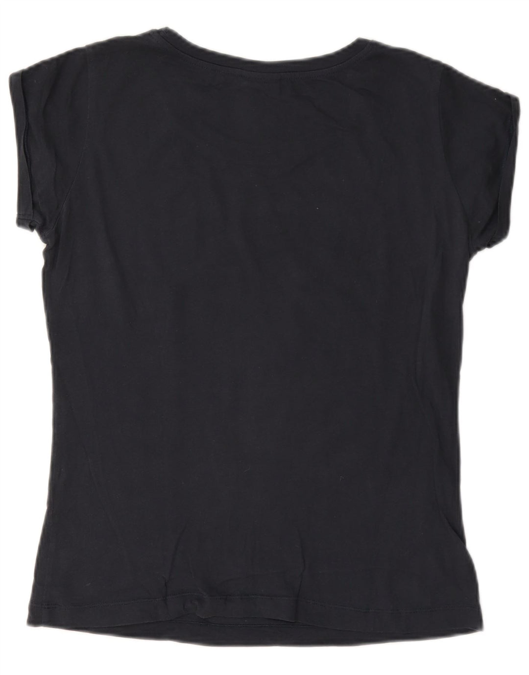 T-shirt grafica da donna Champion Top UK 10 Small Blu Navy