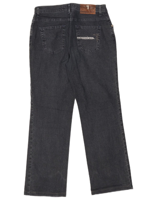 Jeans Dritti Donna Trussardi W29 L28 Cotone Blu Navy