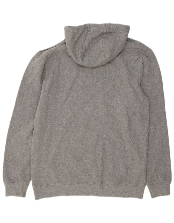 Felpa con cappuccio grafica da uomo Vans Large in cotone grigio