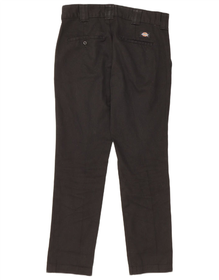 DICKIES Pantaloni chino slim fit da uomo W30 L30 poliestere nero