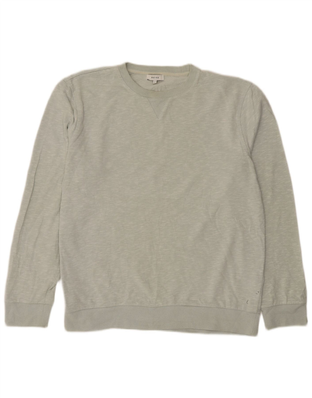 Felpa da uomo Reiss Jumper XL in cotone chiazzato grigio