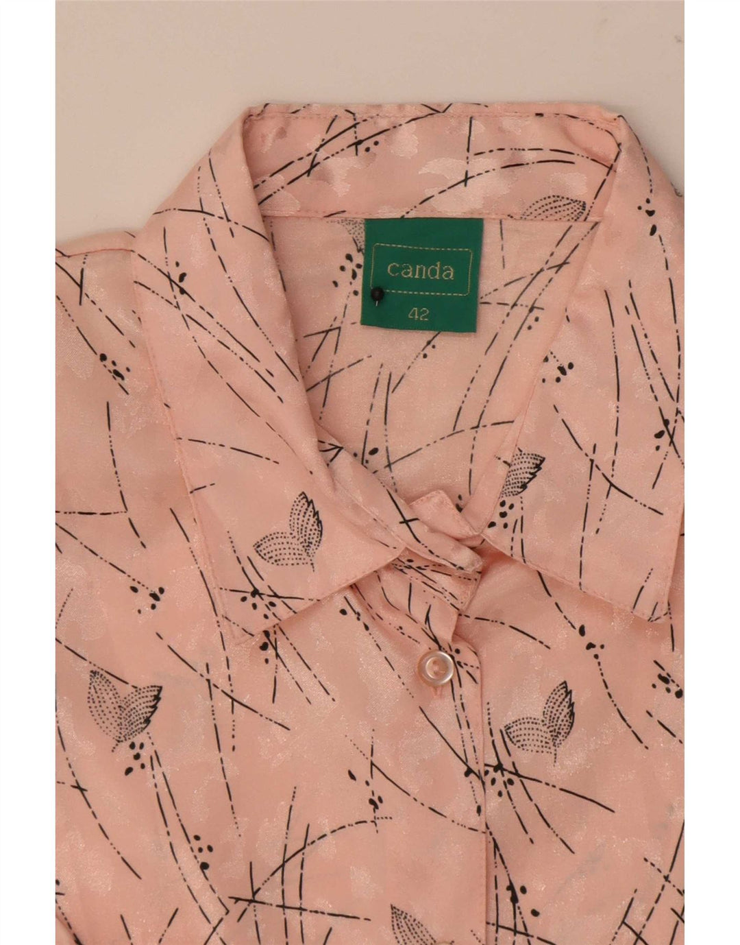 Camicetta da donna a maniche corte con motivo astratto Canda EU 42 Large Rosa