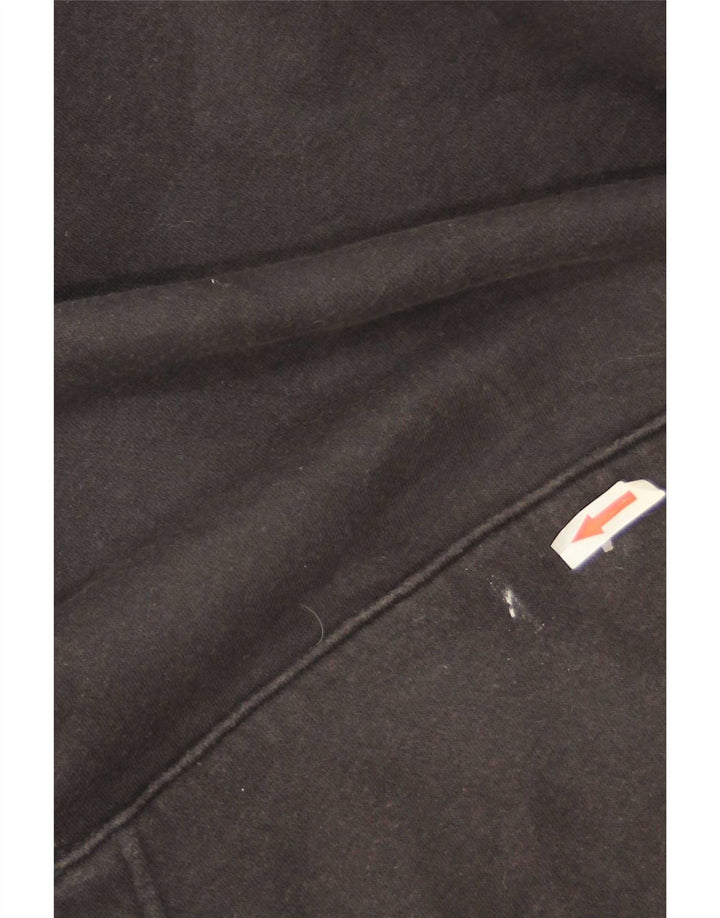 Felpa con cappuccio da uomo Nike, cotone medio nero