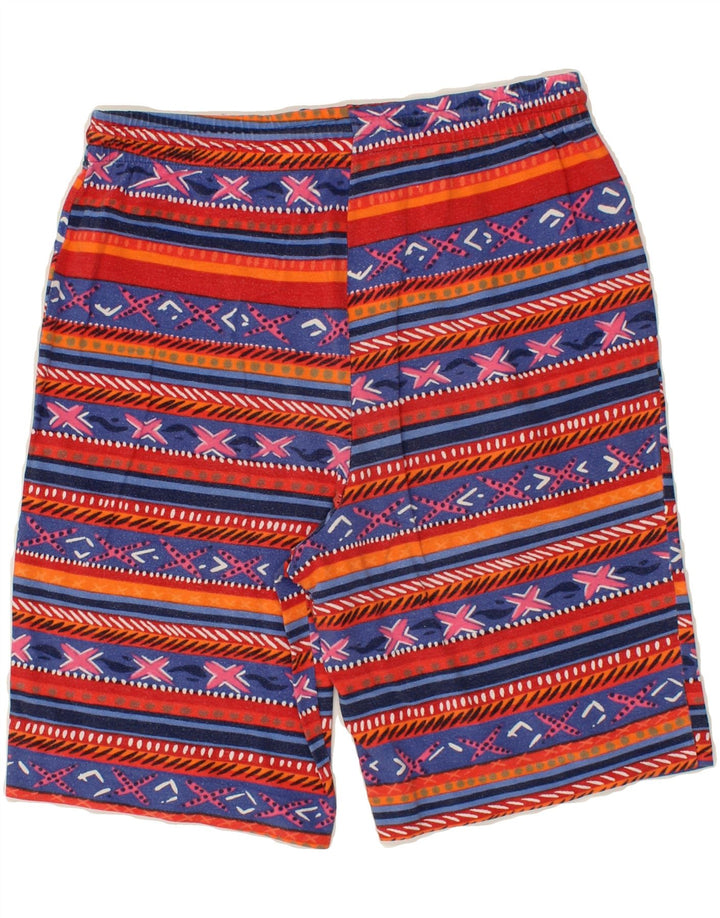 VINTAGE Boys Sport Shorts 13-14 Years  Multicoloured Fair Isle Vintage Vintage and Second-Hand Vintage from Messina Hembry 