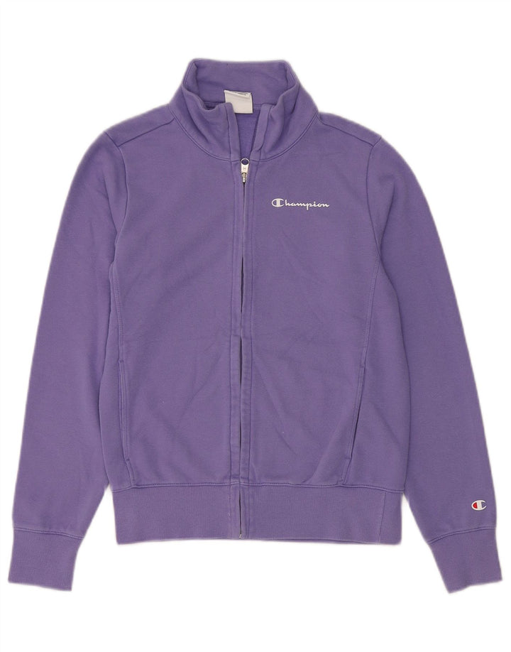 Giacca da ginnastica da donna Champion UK 10 piccola in cotone viola