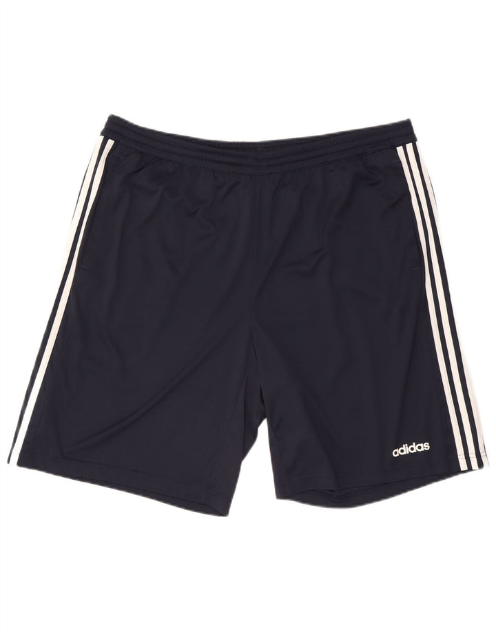 Pantaloncini sportivi Adidas Climacool da uomo 2XL poliestere blu navy