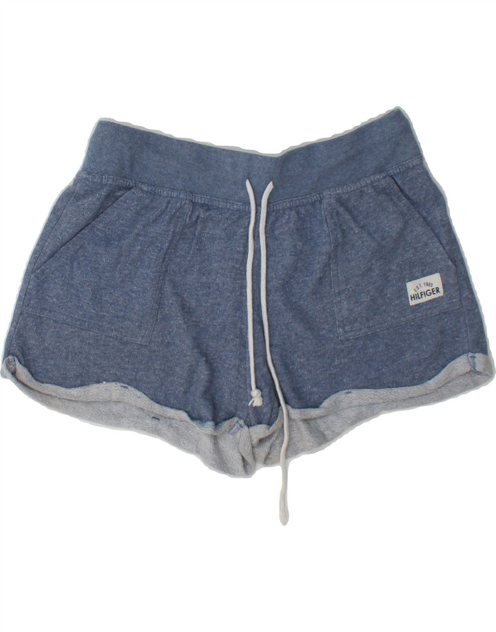 TOMMY HILFIGER Womens Sport Shorts UK 14 Medium Blue Cotton Vintage Tommy Hilfiger and Second-Hand Tommy Hilfiger from Messina Hembry 