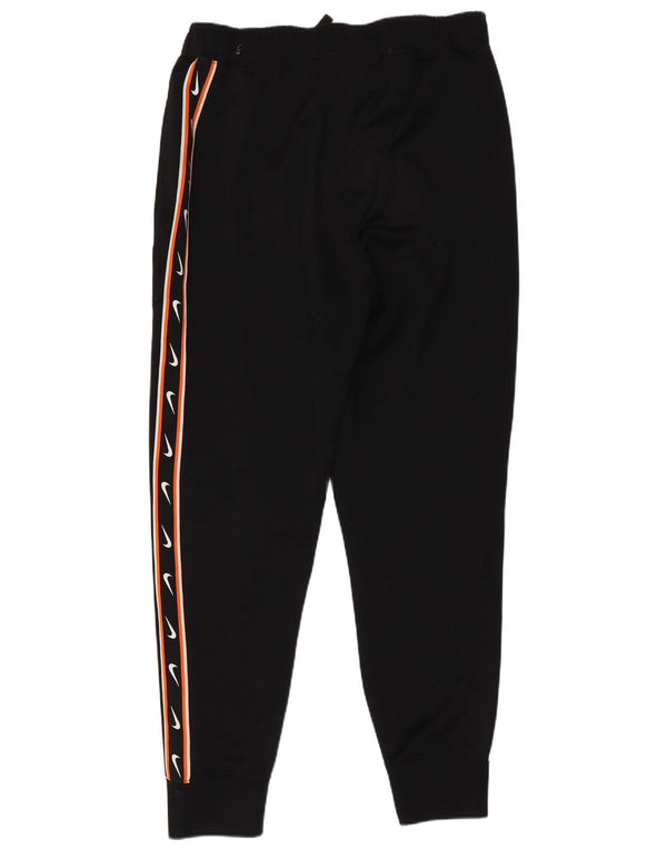 Pantaloni da tuta con grafica Nike da uomo, pantaloni da jogging, piccoli, in poliestere nero