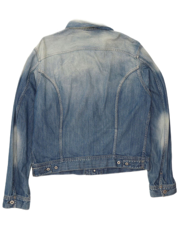 Giacca di jeans da uomo Diesel UK 42 XL cotone blu