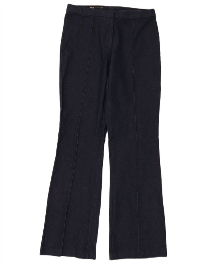 Pantaloni Bootcut da donna Zara medi W28 L32 cotone blu navy