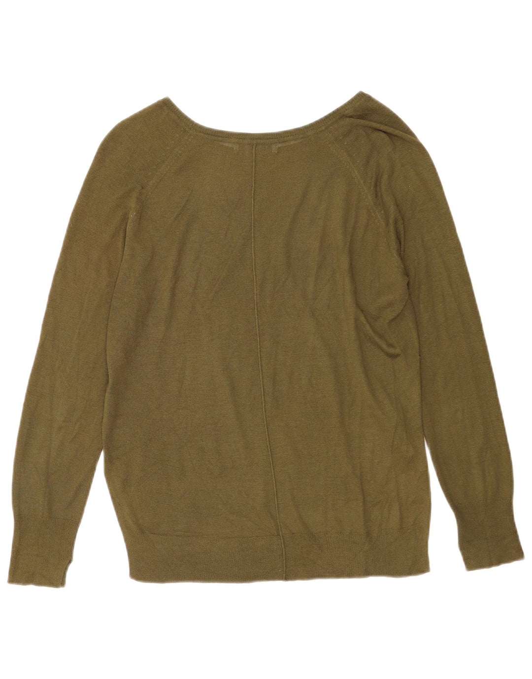 Maglione maglione con scollo a barca da donna Zara UK 14 medio cachi