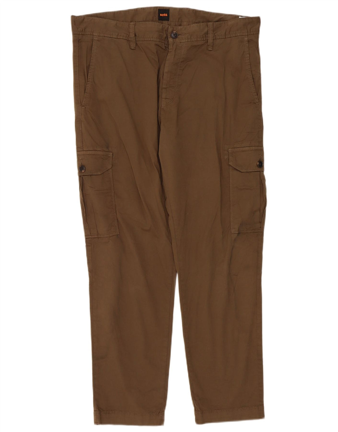 Pantaloni cargo slim da uomo Hugo Boss W36 L29 cotone kaki