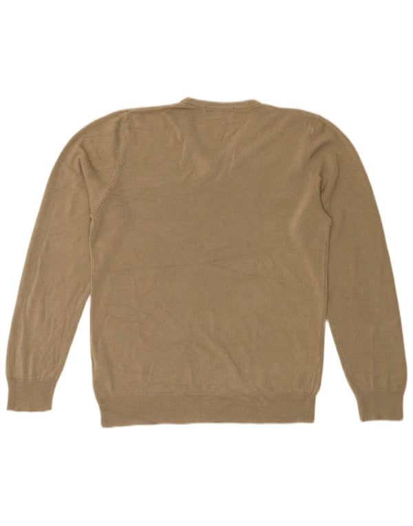 Maglione da uomo con scollo a V Marks & Spencer in acrilico beige medio