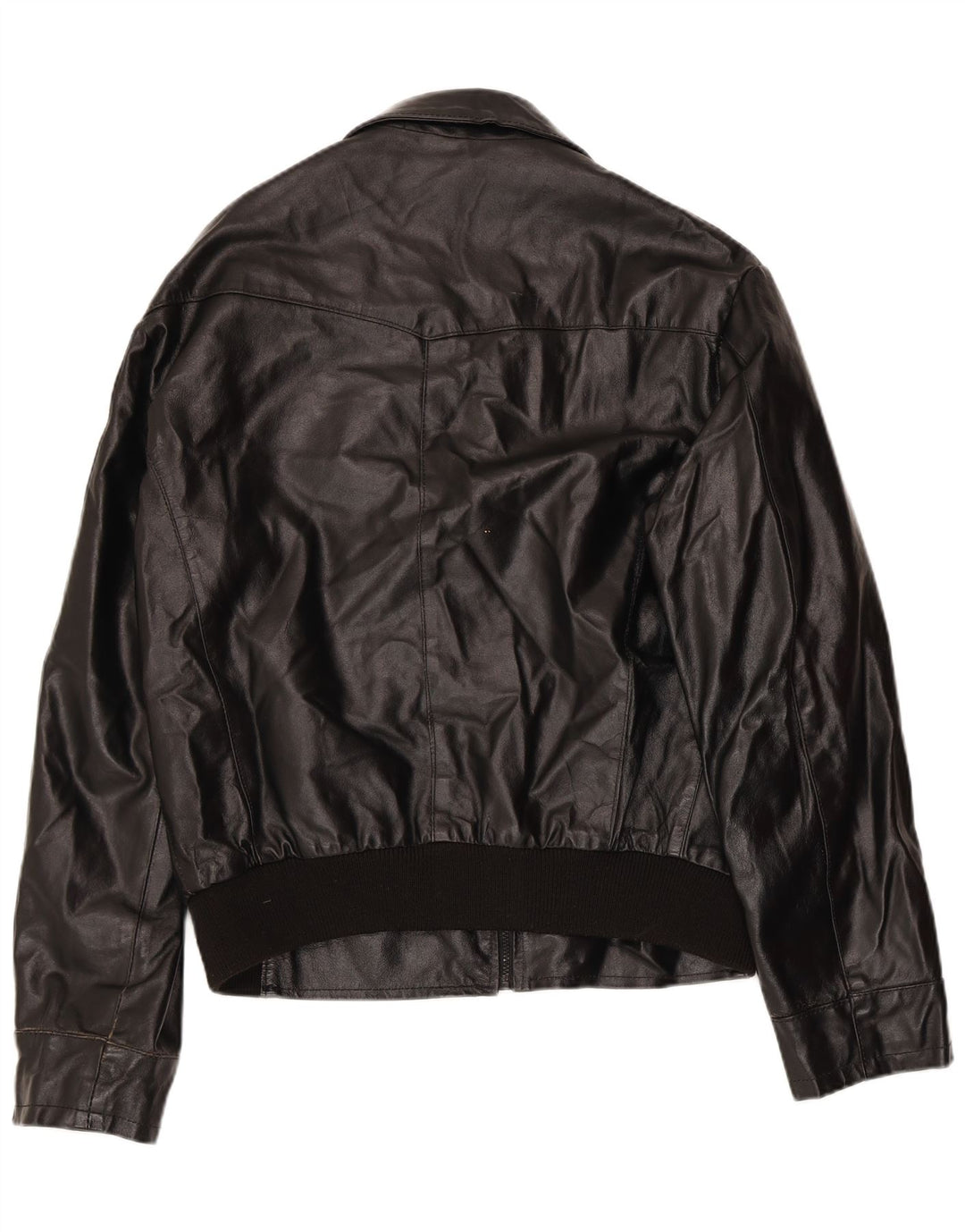 Giacca in pelle vintage da uomo UK 42 XL in pelle nera