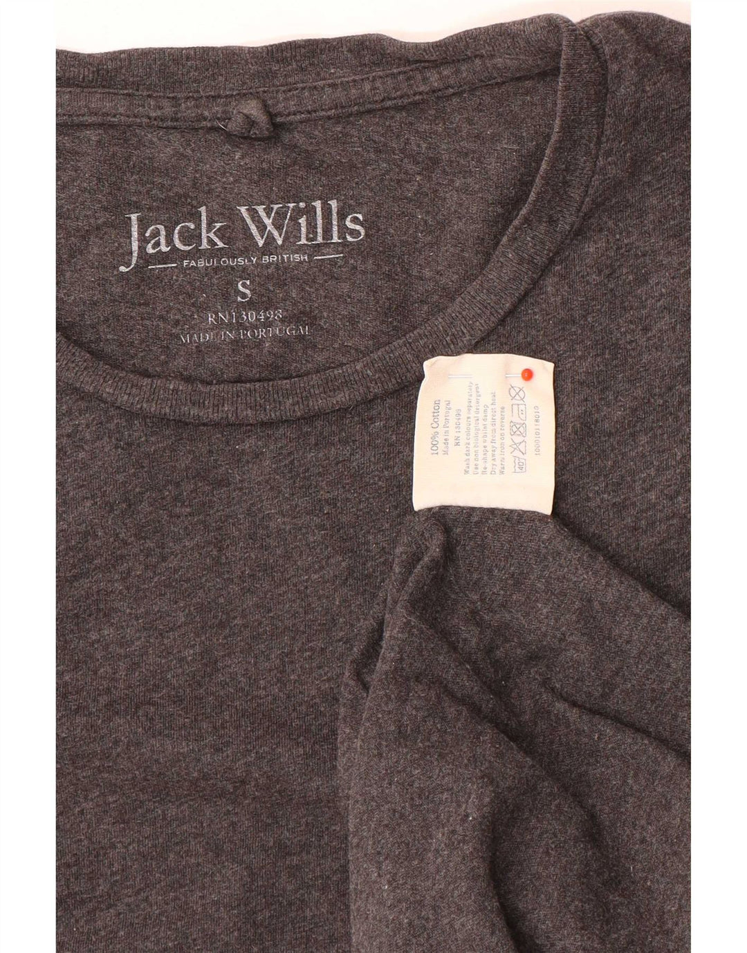 T-shirt da uomo Jack Wills Top piccola in cotone grigio