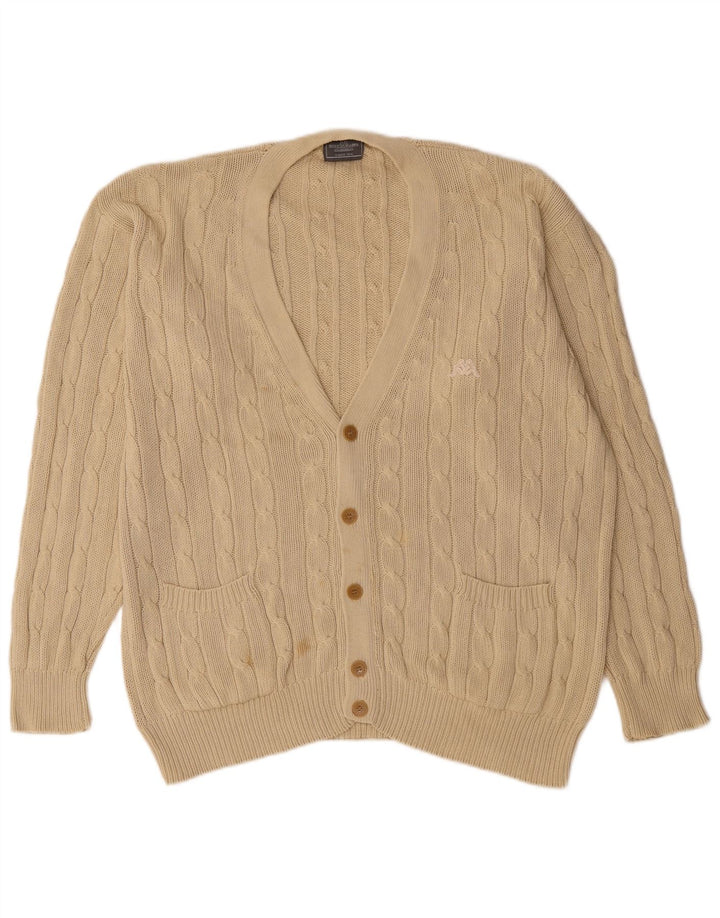 Maglione Cardigan Uomo Kappa XL Cotone Beige