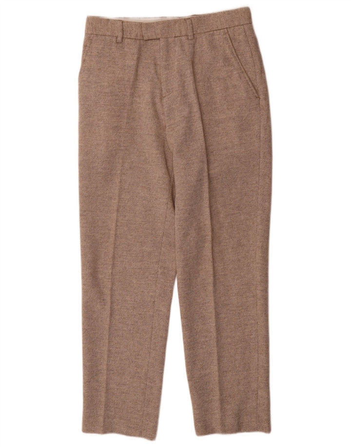 Pantaloni da abito dritti da donna Zara piccoli W28 L29 Beige