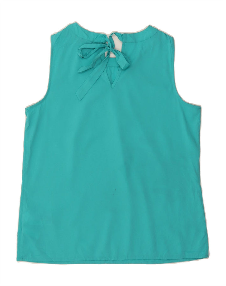 TOMMY HILFIGER Womens Sleeveless Blouse Top US 10 Large Turquoise Vintage Tommy Hilfiger and Second-Hand Tommy Hilfiger from Messina Hembry 