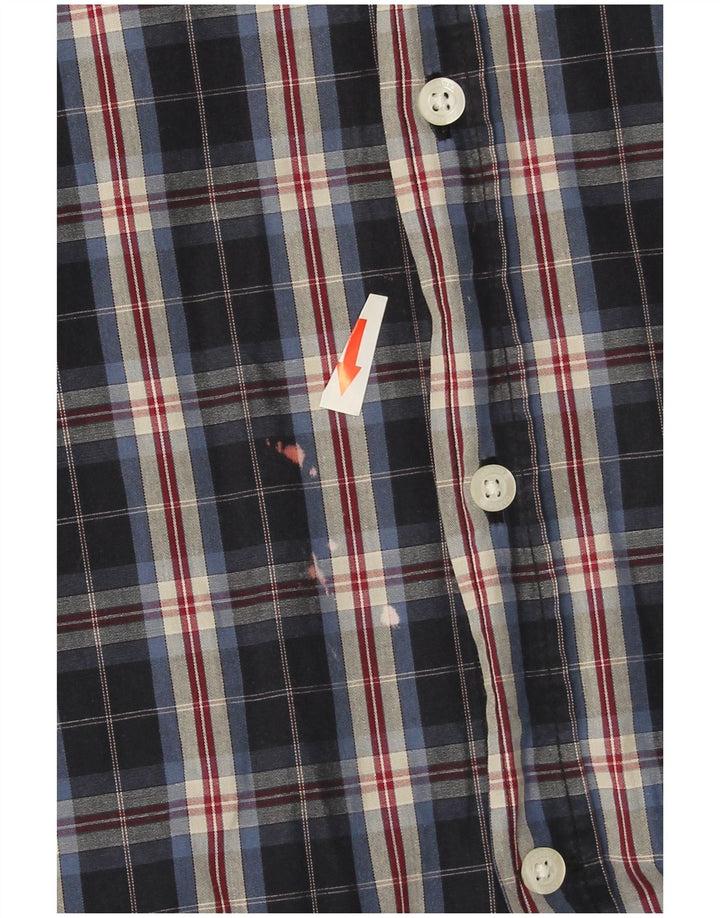 Camicia da uomo Carrera 2XL a quadri blu navy