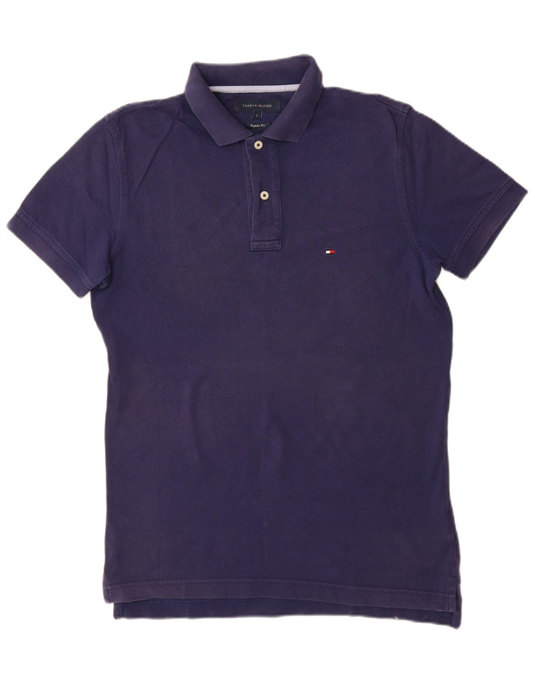 Polo Tommy Hilfiger da uomo vestibilità regolare piccola in cotone blu navy