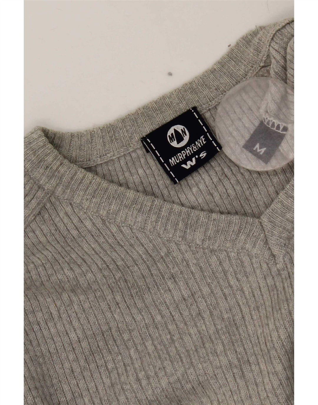 Maglione corto con scollo a V da donna Murphy & Nye UK 12 Grigio medio