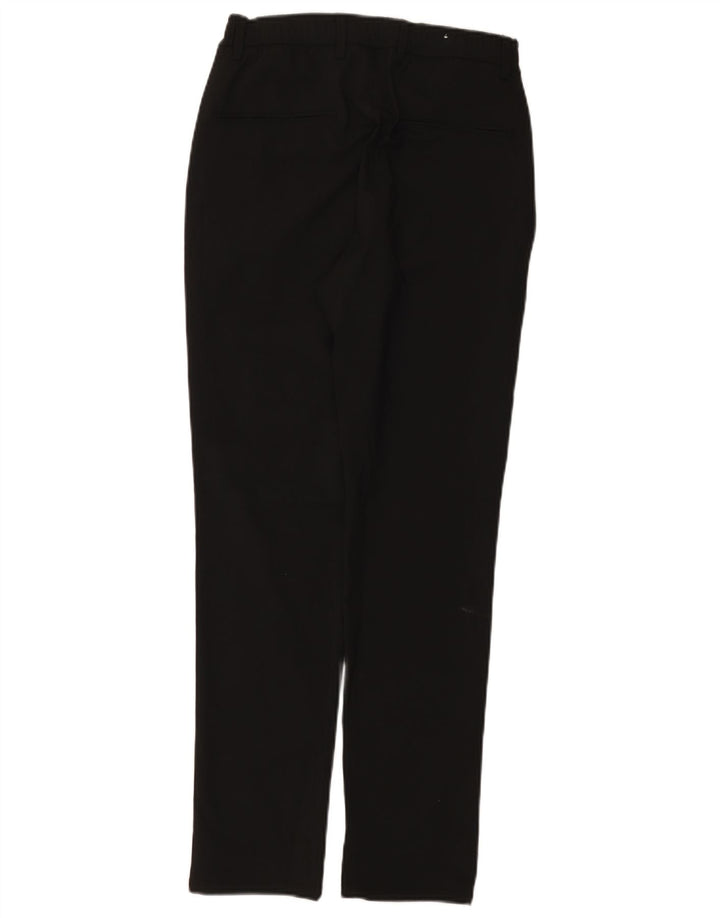 Pantaloni chino slim da uomo Zara piccoli W30 L29 poliestere nero