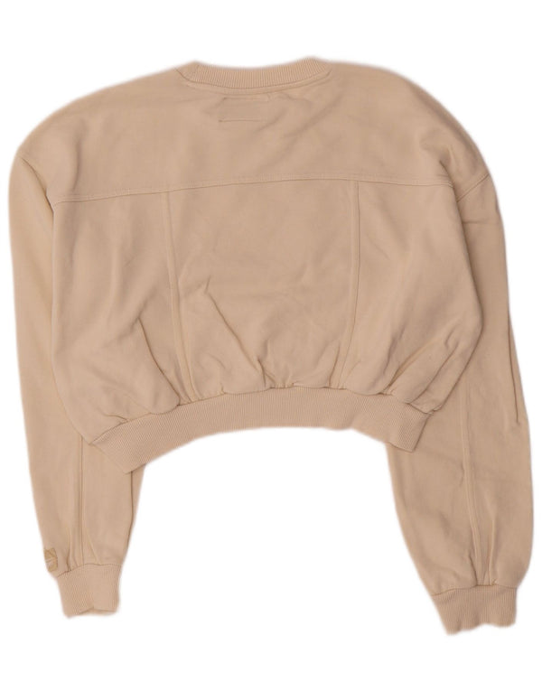 Felpa corta da donna Wrangler UK 14 Cotone beige medio