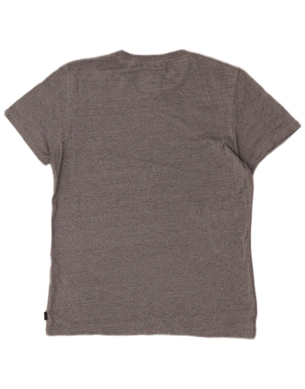 T-shirt grafica da uomo Superdry Top grande in cotone grigio