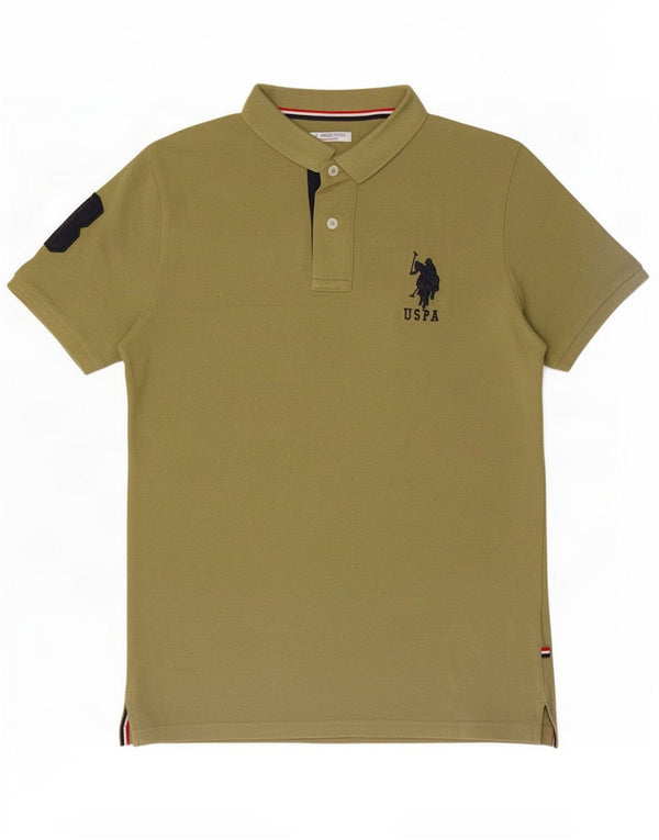 Polo Assn. Camicia grafica da ragazzo 12-13 anni in cotone kaki