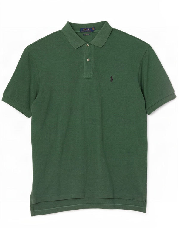 Polo Ralph Lauren da uomo vestibilità classica polo grande in cotone verde