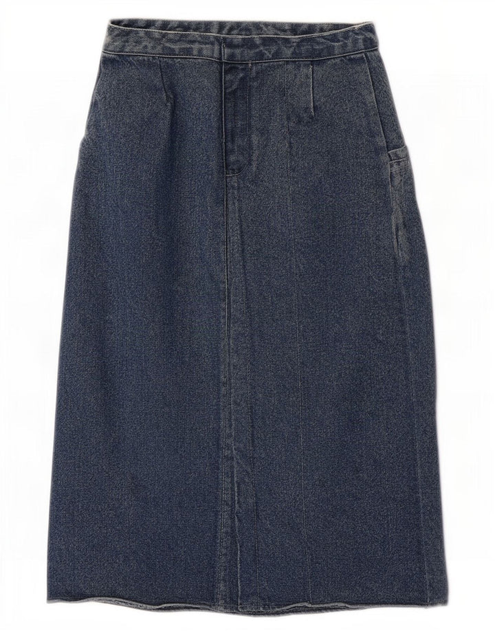 Gonna di jeans a vita alta da donna POP 84 W30 Blu medio